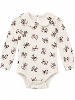 Garanimals Black Red Bows One Piece Onesie 18m
